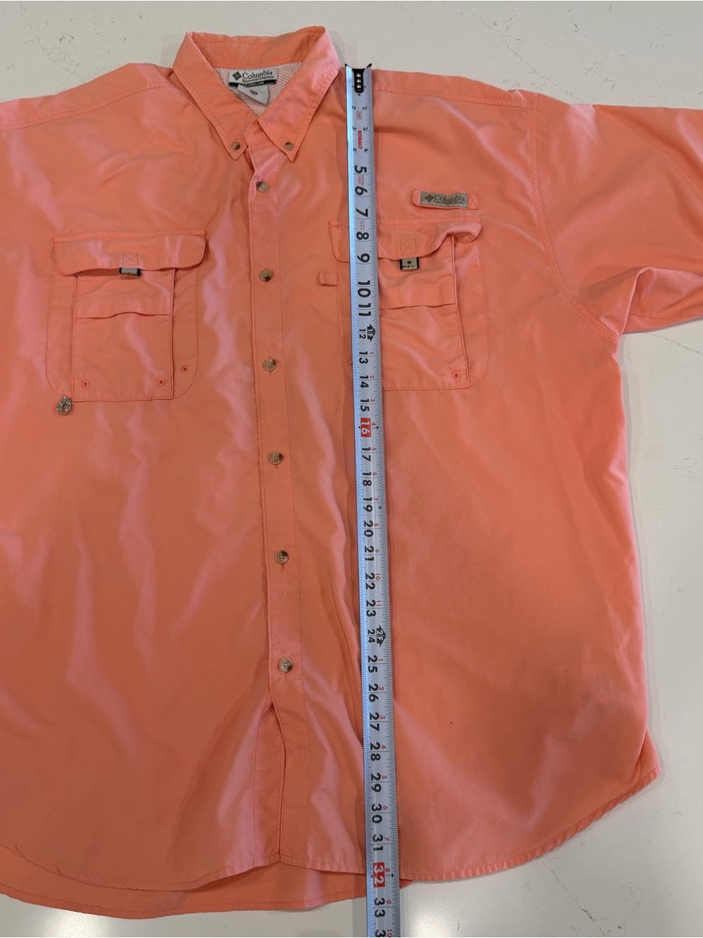 Columbia Men’s PFG Bahama II Short Sleeve Shirt Melonade XXL - Picture 11 of 11
